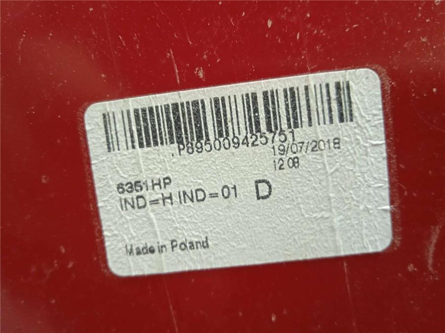 Ojal Piloto Trasero Derecho PEUGEOT