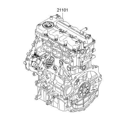 motor completo kia rio (ub)(2011 >) 1.4 drive [1,4 ltr.   66 kw crdi cat]