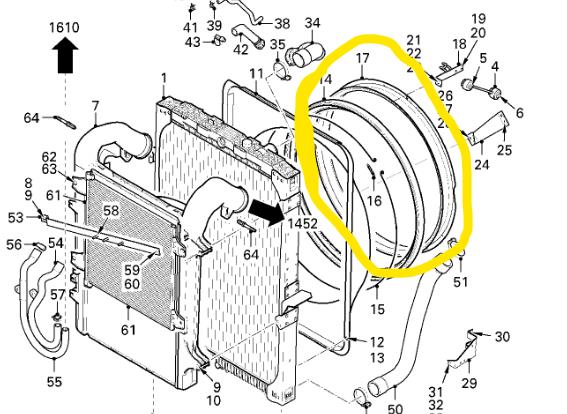 anillo ventilador daf serie xf105xxx xf 105 4