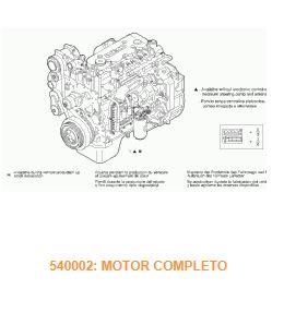 motor completo iveco eurocargo tector chasis     (modelo 75 e 15) [3,9 ltr.   110 kw diesel]