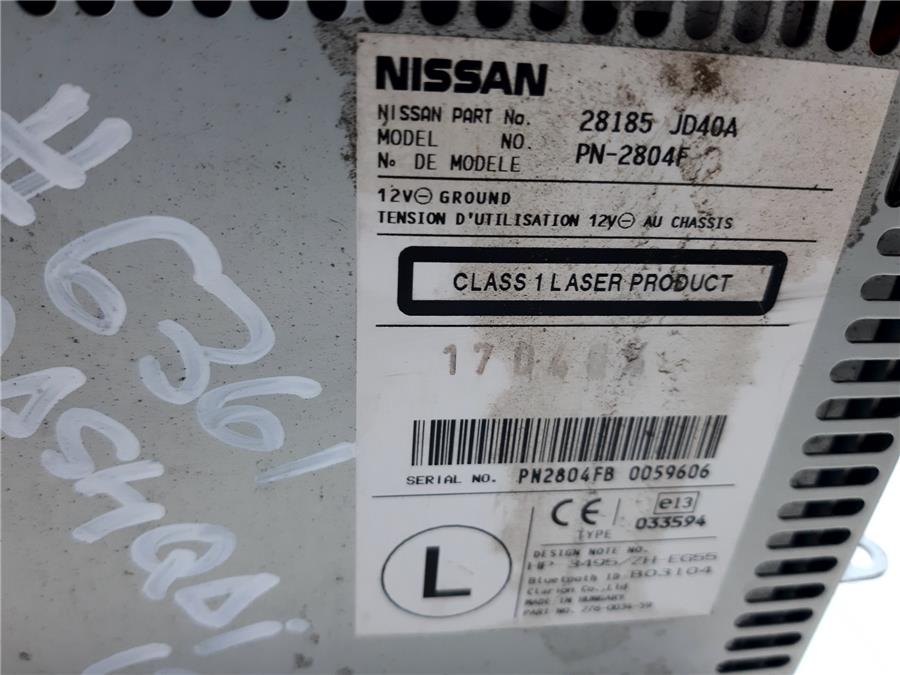 Radio / Cd NISSAN QASHQAI Acenta
