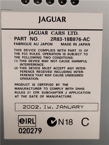 Radio / Cd Jaguar S-Type 2.5 V6