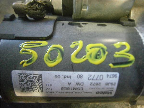motor arranque peugeot 308 (2013 >) 1.2 access [1,2 ltr.   81 kw 12v e thp / puretech]