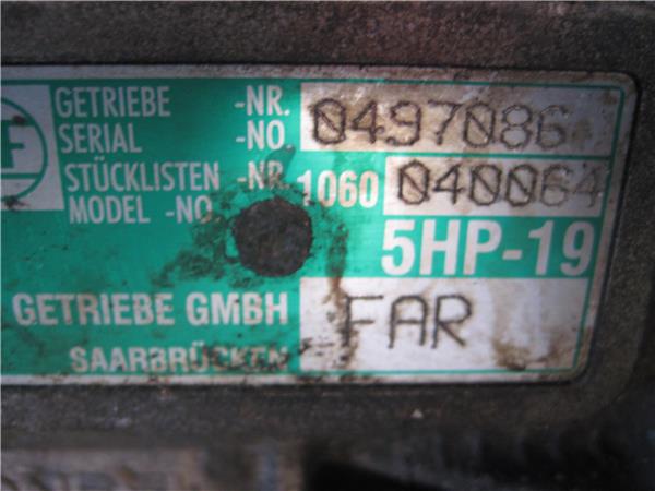 caja cambios automatica tiptronic volkswagen passat berlina (3b3)(2000 >) 2.8