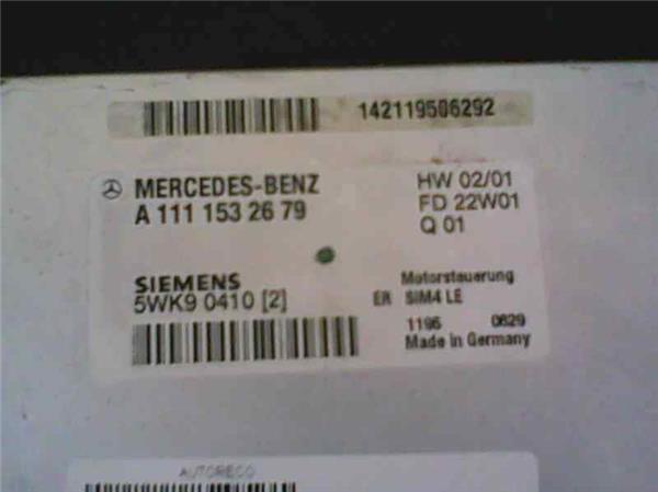 Centralita Mercedes-Benz Clase E 2.0