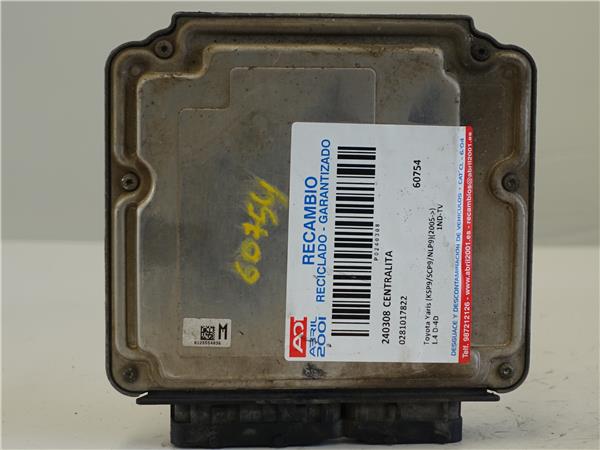 centralita toyota yaris ksp9scp9nlp9 082005