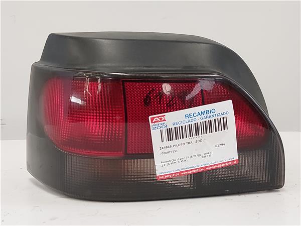 piloto trasero izquierdo renault clio i fase i / ii (b/c57)(01.1991 >) 1.2  (5/357y, 5/357k)