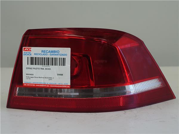 piloto trasero derecho volkswagen passat berl