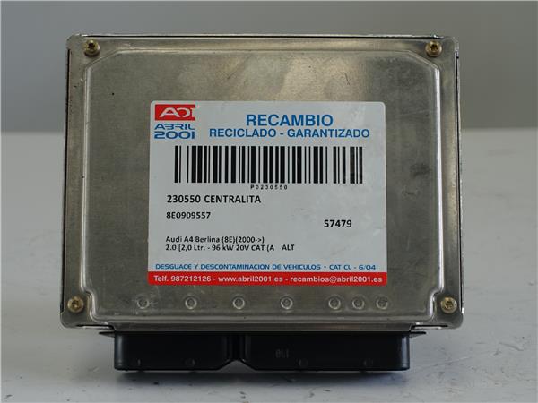 centralita audi a4 berlina 8e 042003 20 20 l