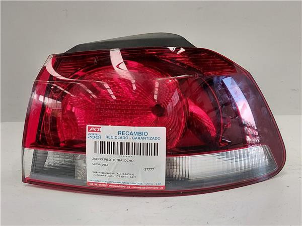 piloto trasero derecho volkswagen golf vi 5k1