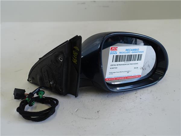 retrovisor electrico derecho volkswagen passat berlina (3c2)(2005 >) 1.9 tdi