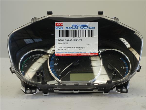 cuadro completo toyota yaris ksp9scp9nlp9 082