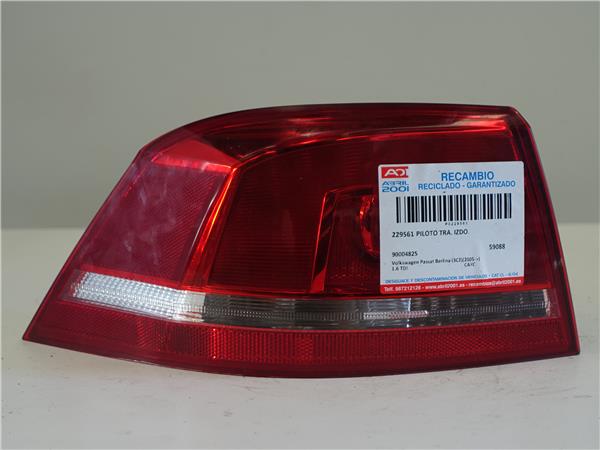 piloto trasero izquierdo volkswagen passat be