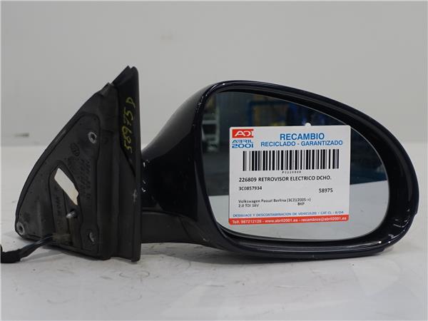 retrovisor electrico derecho volkswagen passa