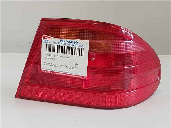 piloto trasero derecho mercedes benz clase e (bm 210) berlina (05.1995 >) e 290 turbo d (210.017)