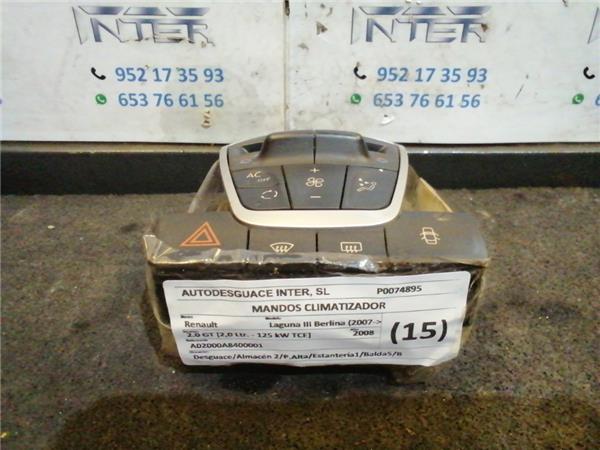 mandos climatizador renault laguna iii berlina (2007 >) 2.0 gt [2,0 ltr.   125 kw tce]