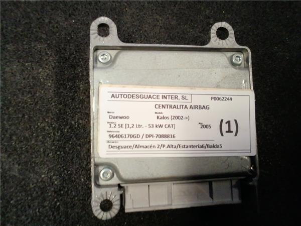 centralita airbag daewoo kalos (2002 >) 1.2 se [1,2 ltr.   53 kw cat]