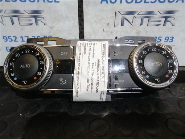 mandos climatizador mercedes benz clase c (bm 204) berlina (01.2007 >) 2.2 c 200 cdi (204.007) [2,2 ltr.   100 kw cdi cat]
