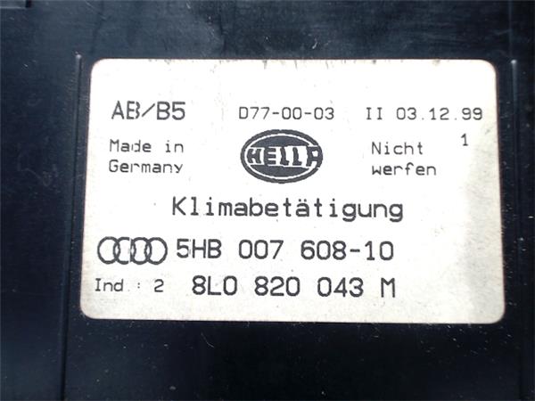 Mandos Climatizador Audi A3 1.8 T