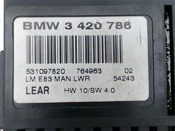 centralita luces bmw serie x3 (e83)(2004 >) 2.0d [2,0 ltr.   110 kw 16v diesel cat]