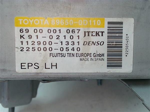centralita airbag toyota auris (e15)(10.2006 >) 1.4 d 4d
