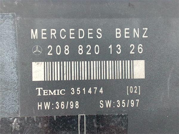 centralita cierre mercedes benz clk (bm 208) coupe (03.1997 >) 2.3 230 compressor (208.347) [2,3 ltr.   142 kw compresor cat]