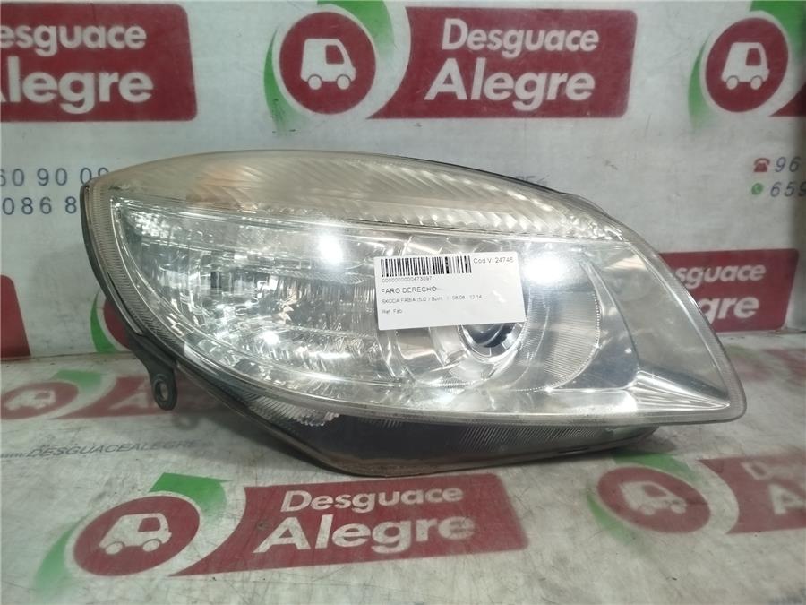 faro delantero derecho skoda fabia (5j2) spirit
