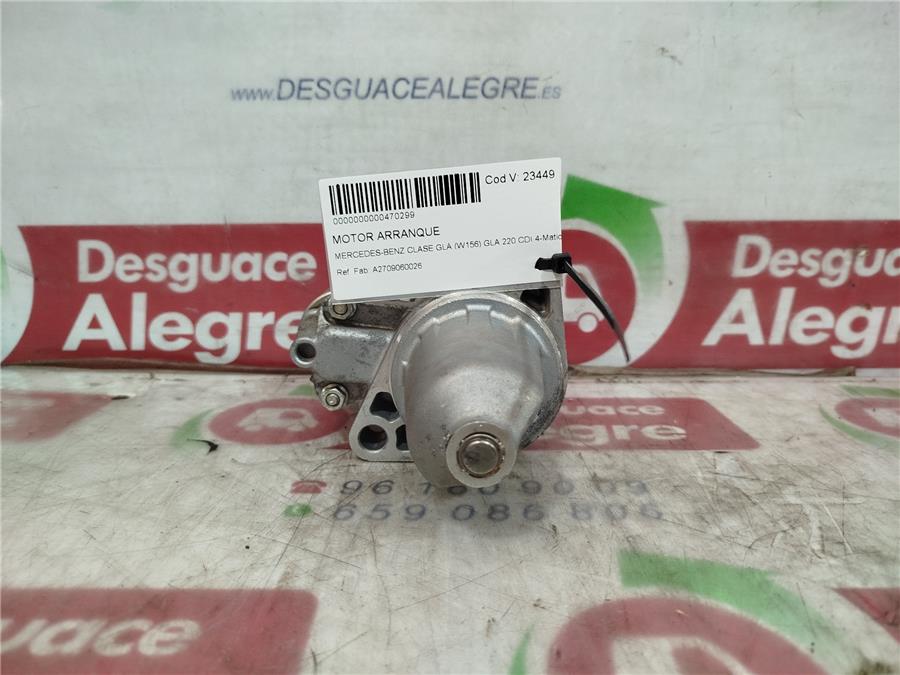 motor arranque mercedes benz clase gla (bm 156) gla 220 cdi 4 matic (156.905)