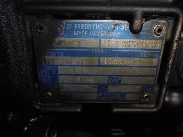 caja de cambios automatica daf serie xf105.xxx fg 4x2 [12,9 ltr.   340 kw diesel]