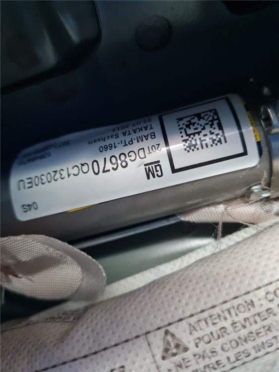 airbag cortina delantero derecho opel insignia berlina excellence