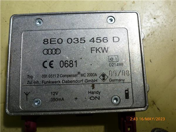 amplificador sonido audi a4 berlina (8k2)(2008 >) 2.7 basis [2,7 ltr.   140 kw v6 24v tdi]