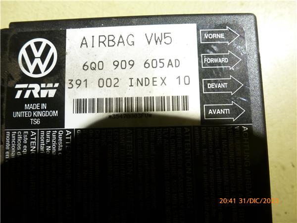 Centralita Airbag Seat Ibiza 1.4