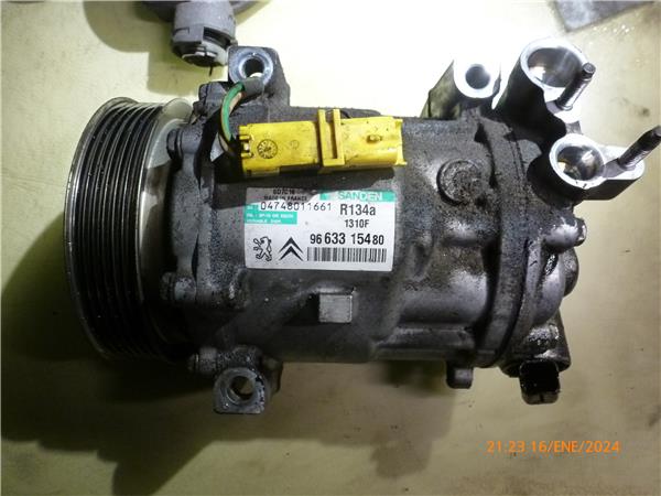 compresor aire acondicionado peugeot 407 (2004 >) 1.8 sport [1,8 ltr.   92 kw 16v cat (6fy / ew7a)]