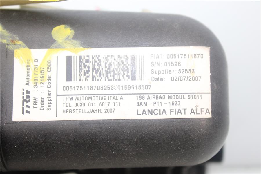 Airbag Salpicadero LANCIA DELTA III 