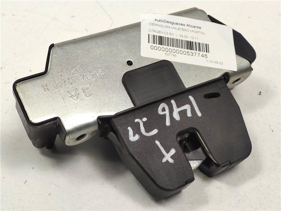 cerradura porton citroen c3 sx
