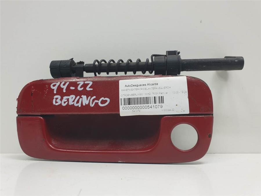maneta exterior delantera izquierda citroen berlingo (m59) 1.6 hdi 75 sx familiar