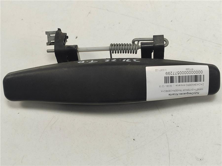 maneta exterior trasera derecha dacia sandero ambiance