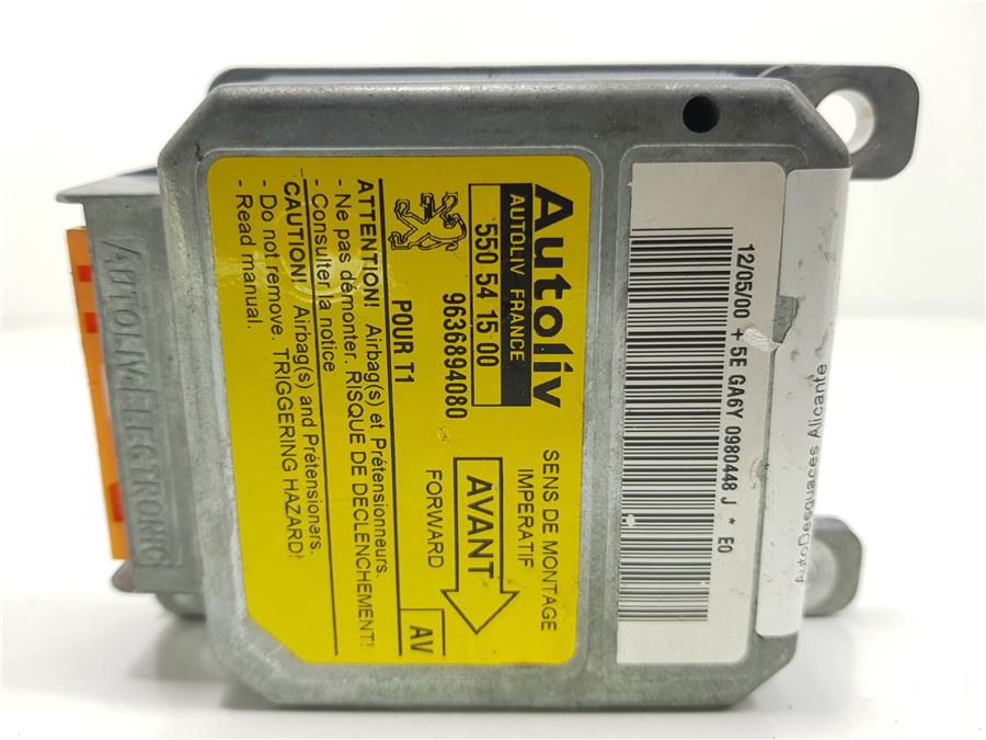centralita airbag peugeot 206 berlina xt