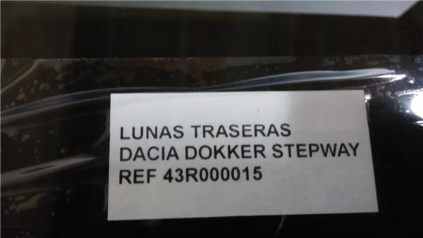 luna fija puerta trasera izquierda dacia dokker (2012 >) 1.5 ambiance [1,5 ltr.   55 kw dci diesel fap cat]