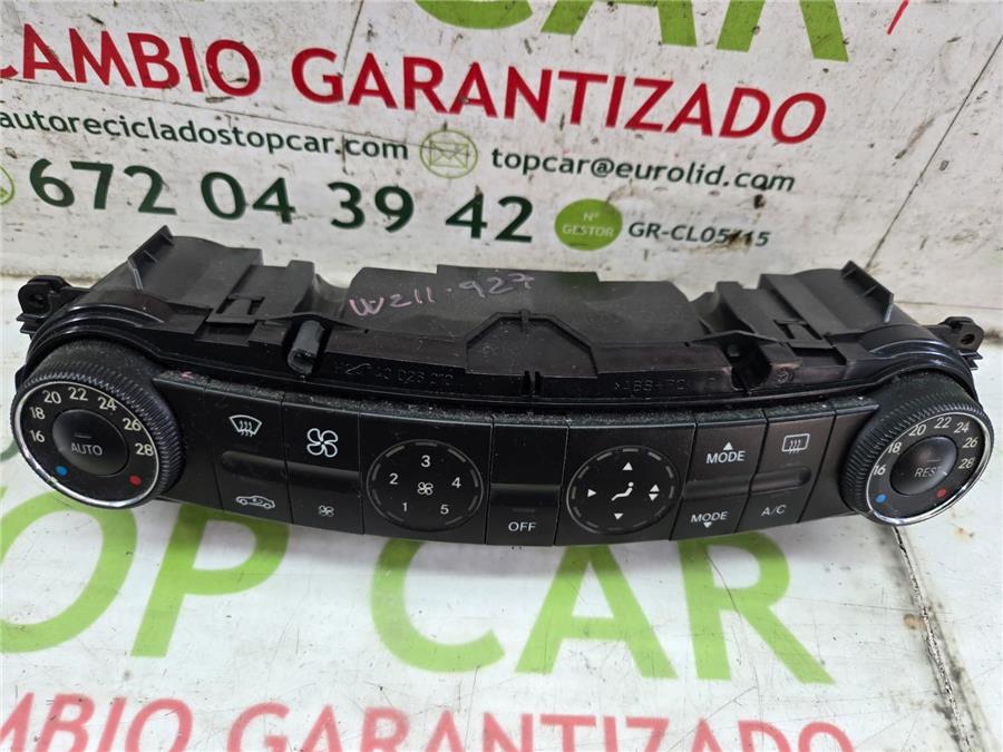 mandos calefaccion / aire acondicionado mercedes benz clase e (bm 211) berlina e 280 cdi  4 matic (211.084)
