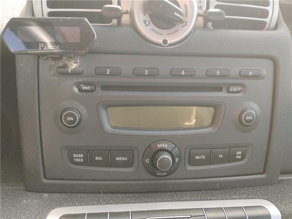 radio / cd smart fortwo coupe (01.2007 >) 1.0 fortwo coupe (52kw) [1,0 ltr.   52 kw cat]