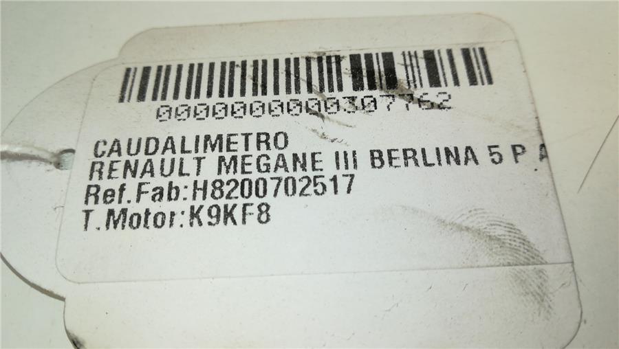 Caudalimetro RENAULT MEGANE III 5 P