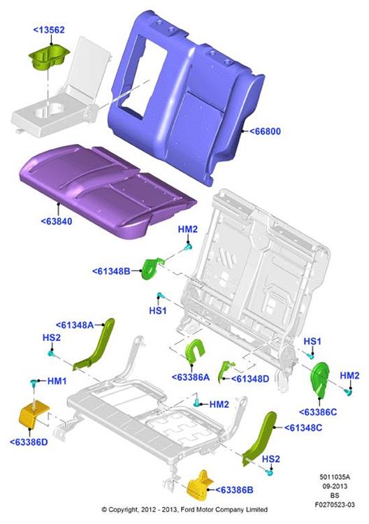 asientos traseros ford kuga i 2.0 tdci 140cv 1997cc