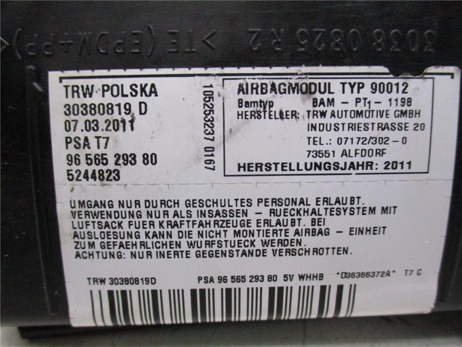 Airbag Lateral Delantero Derecho 308