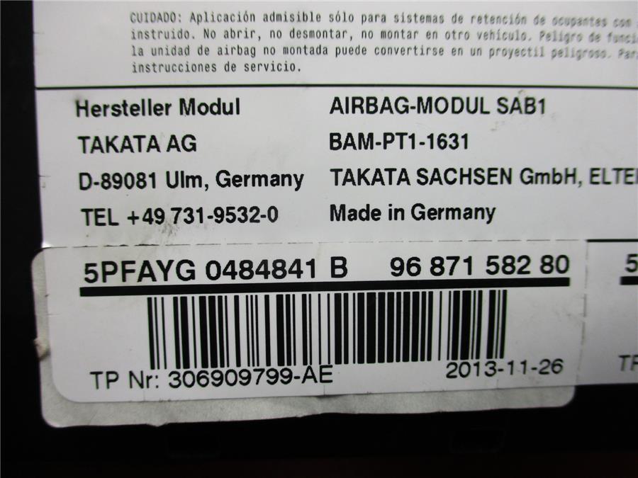 Airbag Lateral Delantero Derecho DS4