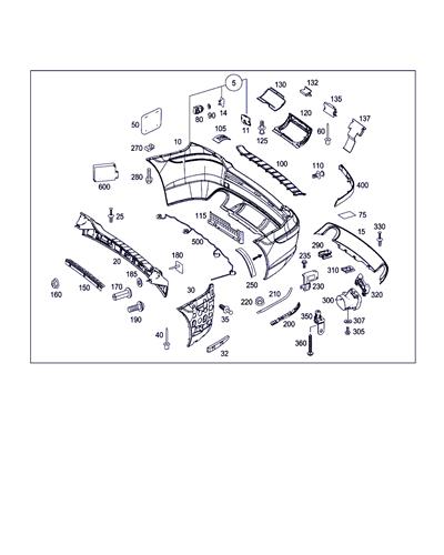 paragolpes trasero mercedes benz clase r bm 2