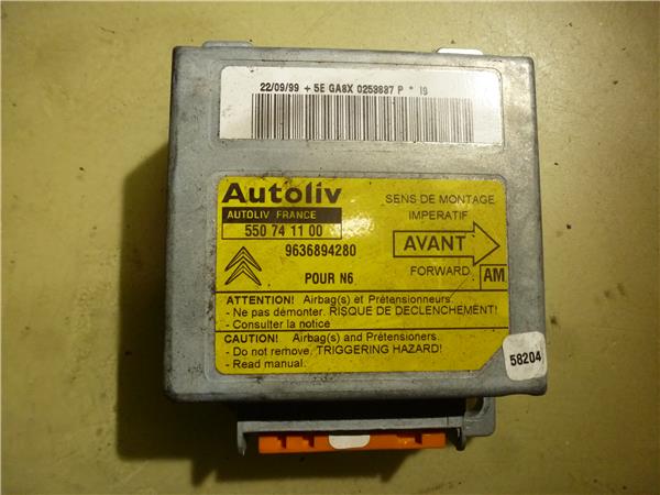 centralita airbag citroen xsara berlina 1997