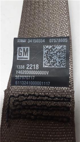 cinturon seguridad trasero derecho opel adam