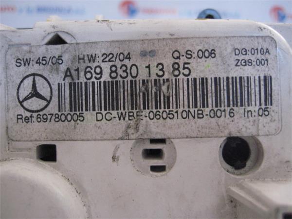 mandos climatizador mercedes benz clase a (bm 169)(06.2004 >) 2.0 a 180 cdi (169.007) [2,0 ltr.   80 kw cdi cat]