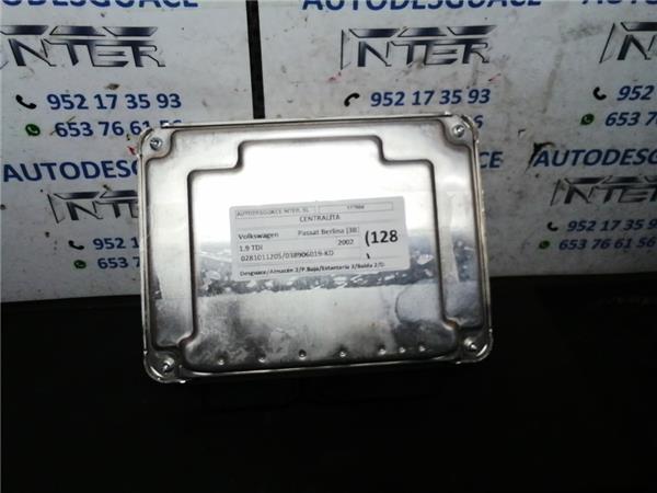 centralita volkswagen passat berlina (3b3)(2000 >) 1.9 tdi